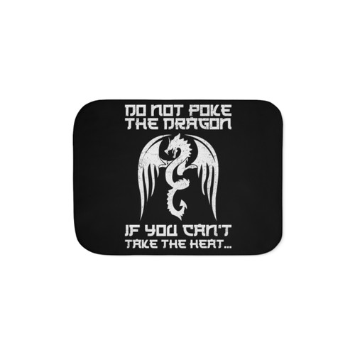 Mythical Creature Sherpa Blanket with Flying Dragon Japanese Legend Design