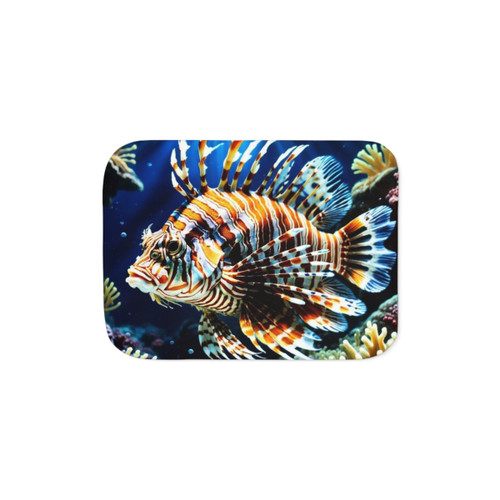 Lionfish Sherpa Blanket