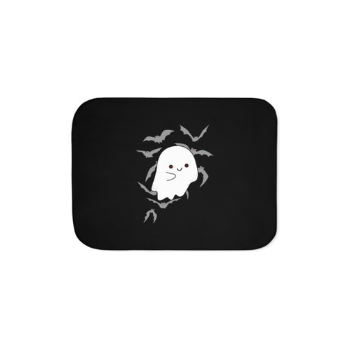 Cozy Night Ghost Sherpa Blanket