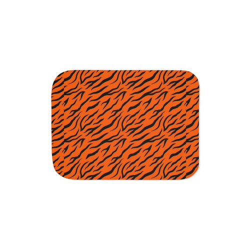 Cozy Tiger Skin Sherpa Blanket