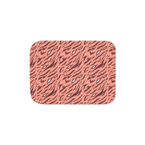 Cozy Tiger Skin Sherpa Blanket