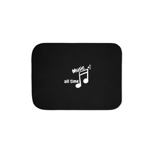 Cozy Music-Themed Sherpa Blanket