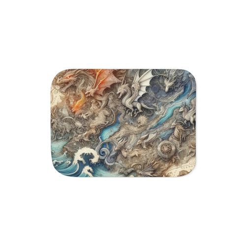 Legendary Dragons Sherpa Blanket