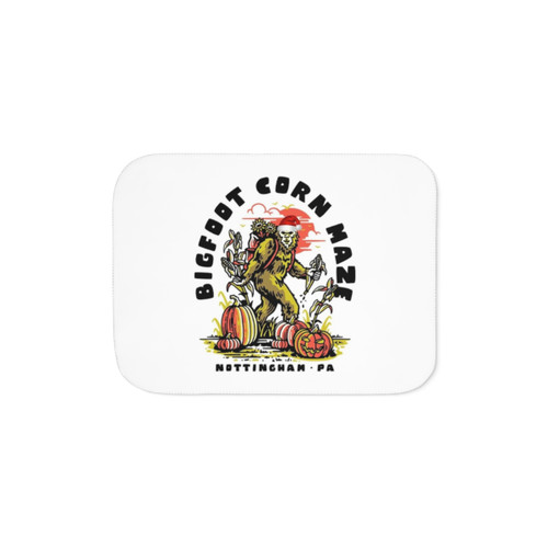 Bigfoot Sherpa Blanket - Cozy Forest Adventure