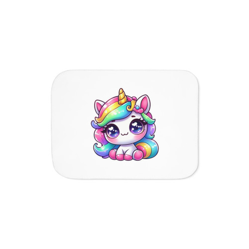 Cute Baby Unicorn Sherpa Blanket