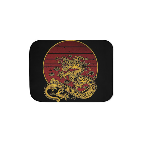 Mythical Creatures Sherpa Blanket featuring a Dragon Snake design