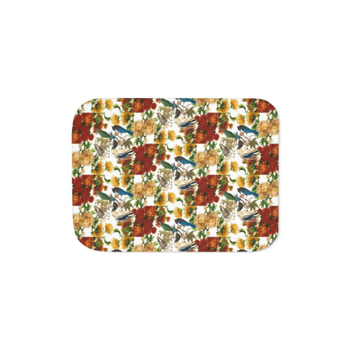 Cozy Essential Sherpa Blanket with Floral Dancing Pattern