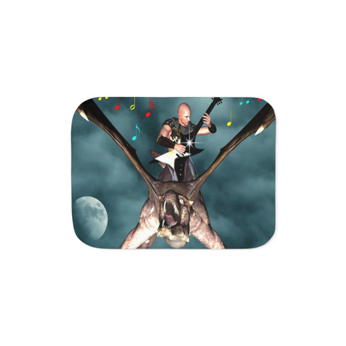 Cozy Sherpa Blanket with Mythical Dragon Design