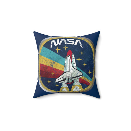 NASA Retro Vintage Logo Pillow