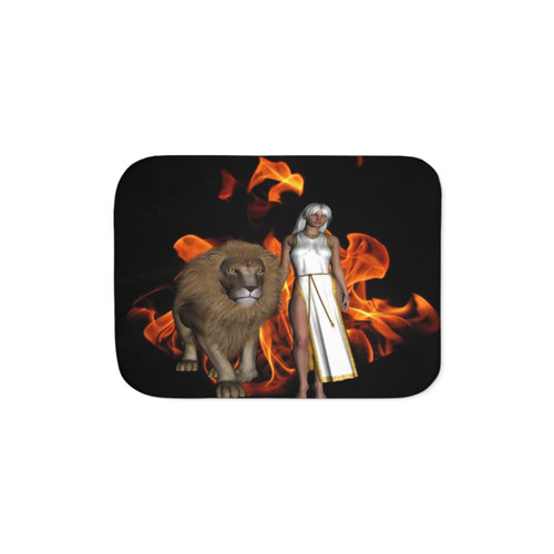 Cozy Sherpa Walk of Fire Blanket