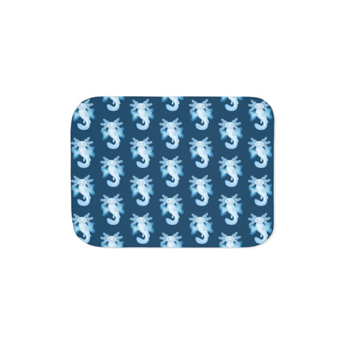 Cute Axolotl Sherpa Blanket