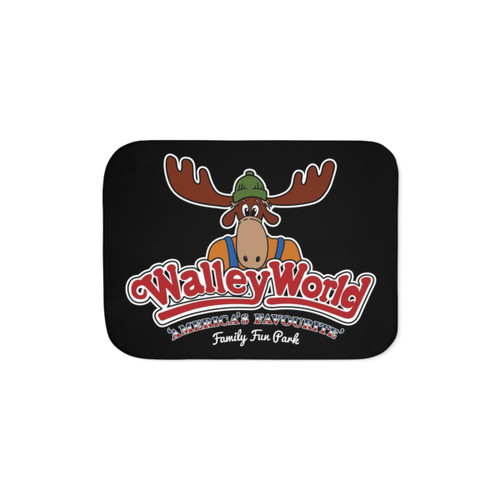 Walley World Sherpa Blanket featuring iconic 80s movie theme