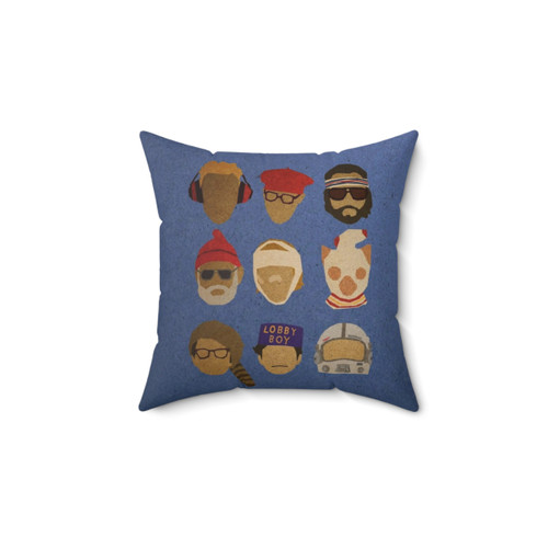 Wes Anderson Inspired Hats Pillow