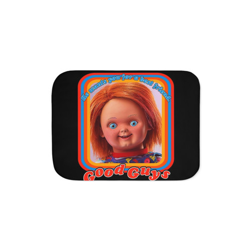 Good Guys Sherpa Fleece Blanket - Cozy Horror Movie Themed Throw