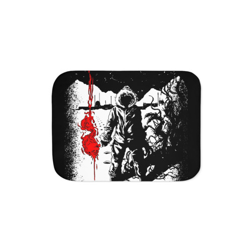 The Thing Flare Sherpa Blanket - 80s Horror Movie Fan Gift