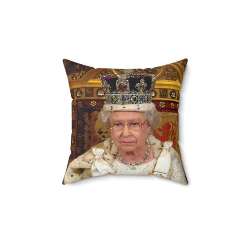 Majestic Queen Elizabeth II Photo Pillow