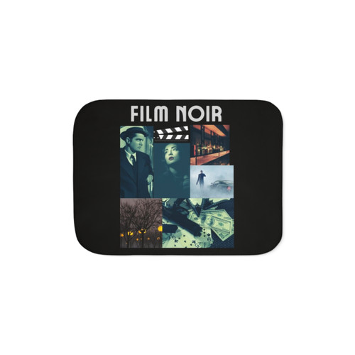 Film Noir Themed Sherpa Blanket