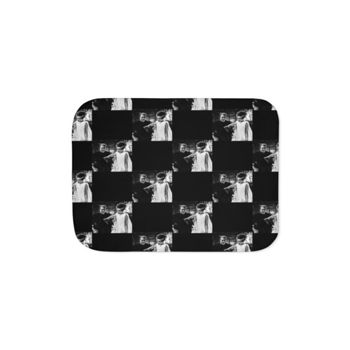 Frankenstein Couple Sherpa Throw Blanket