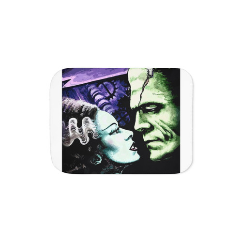 Bride Frankie Monsters in Love Sherpa Blanket