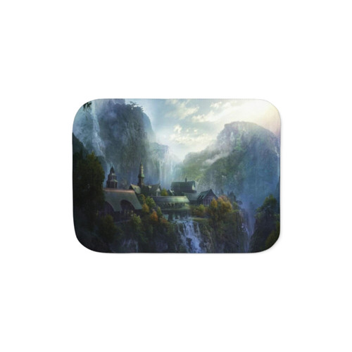 Rivendell Sherpa Blanket - Cozy Lord of the Rings Inspired Home Decor