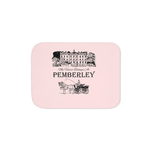 Jane Austen Pemberley Sherpa Blanket for Mr. Darcy Fans