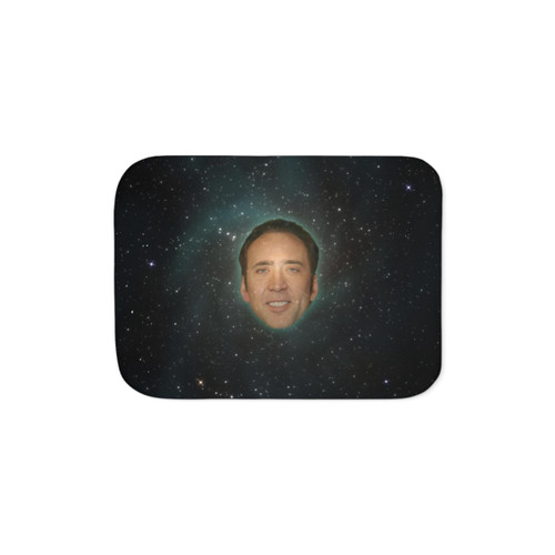 Nic Cage Sherpa Blanket - Cozy Celebrity Throw Blanket