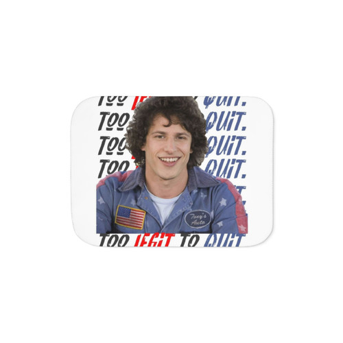 Hilarious Hot Rod Sherpa Blanket featuring Andy Samberg from the movie 'Hot Rod'