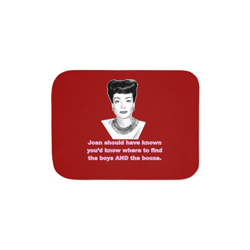 Joan Crawford Inspired Sherpa Blanket