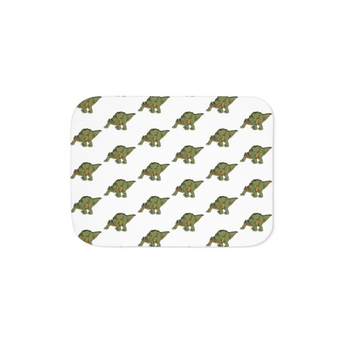 Spike the Stegosaurus Sherpa Blanket