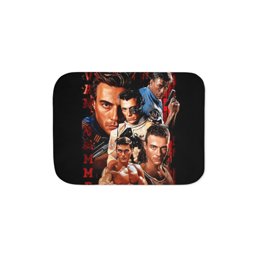 Jean Claude Van Damme Inspired Sherpa Blanket