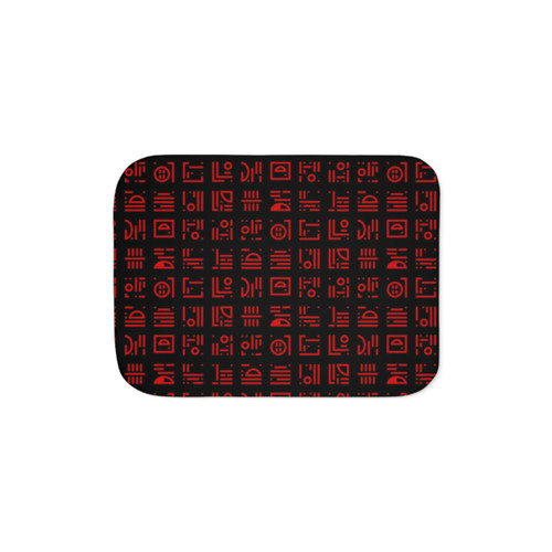 Blade Vampire Glyphs Sherpa Blanket
