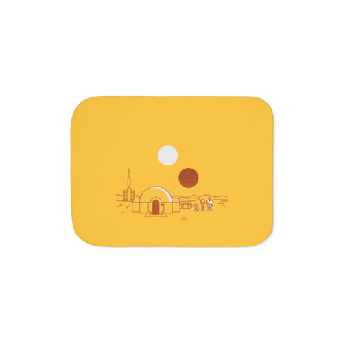 Tatooine Vintage Travel Sherpa Blanket