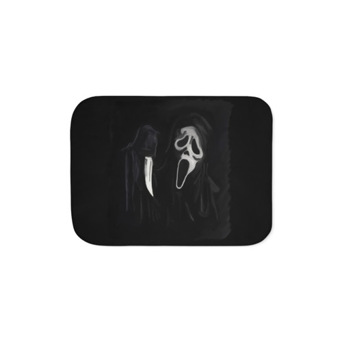 Ghostface Sherpa Blanket - Cozy Horror Movie Throw