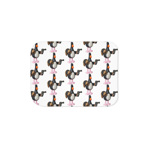 Feathers McGraw Chicken Sherpa Blanket - Wallace & Gromit Cartoon Character