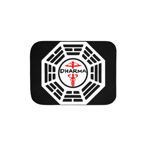 Dharma Initiative Logo Sherpa Blanket from the Lost TV Show