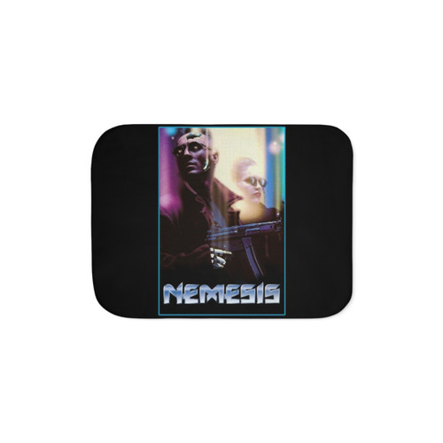 Nemesis Sherpa Blanket - Cozy Cyberpunk Throw Blanket