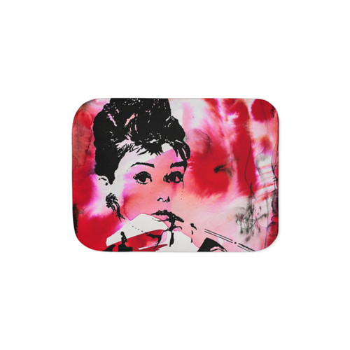 Audrey Hepburn Sherpa Blanket - Cozy Luxury Home Decor