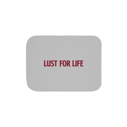 Lust for Life Burgundy Sherpa Blanket