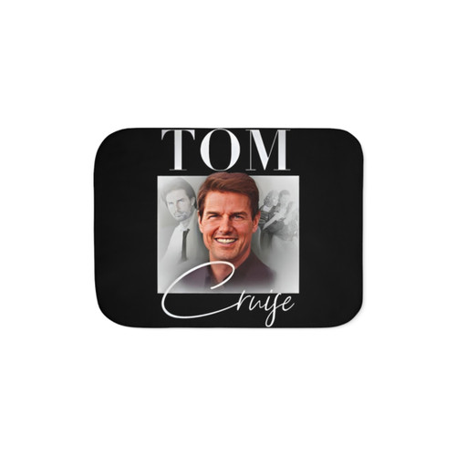 Tom Cruise Sherpa Blanket with Art Design