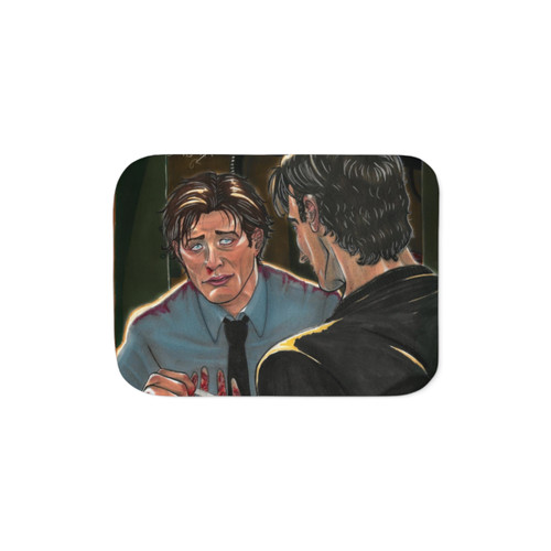 Saw Franchise Sherpa Blanket with Hoffman and Strahm Design