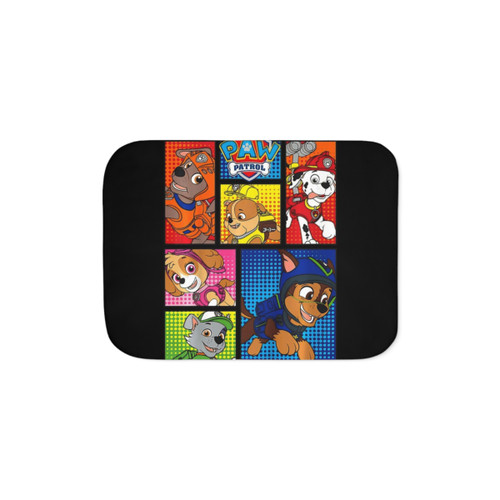 Classic Paw Patrol Cartoon Sherpa Blanket for Kids