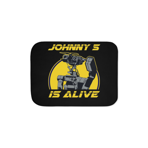 Johnny 5 is Alive Sherpa Blanket