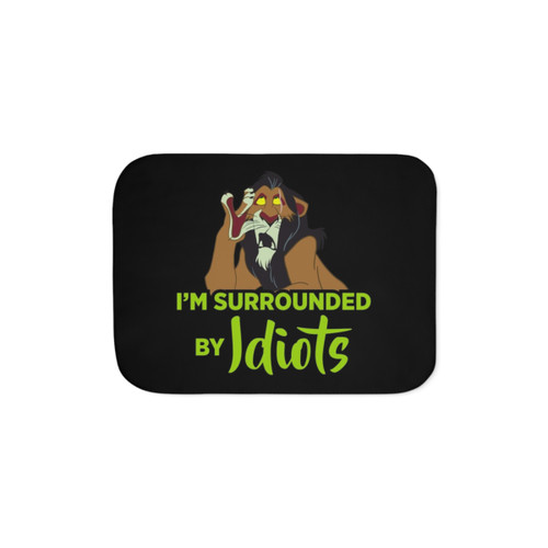 Cozy Sherpa Blanket with Funny Scar Lion King Saying