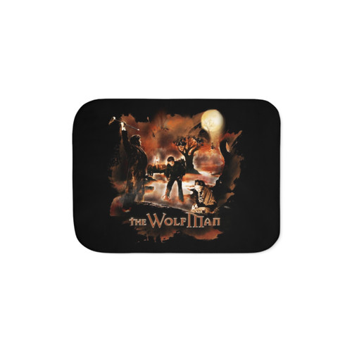 The Wolfman Sherpa Blanket - Horror Movie Themed Bedding