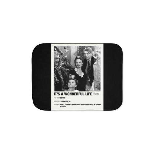 Sherpa Blanket featuring an alternative film poster for It's A Wonderful Life (1946)