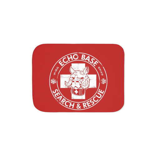 Cozy Sherpa Blanket with Echo Base Search & Rescue Design