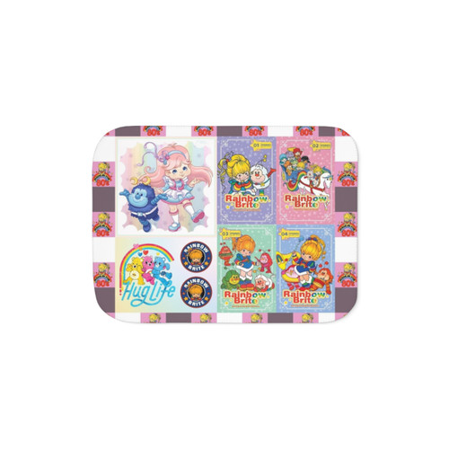 Vintage Rainbow Brite Sherpa Blanket