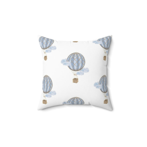 Vintage Hot Air Balloon Decorative Pillow
