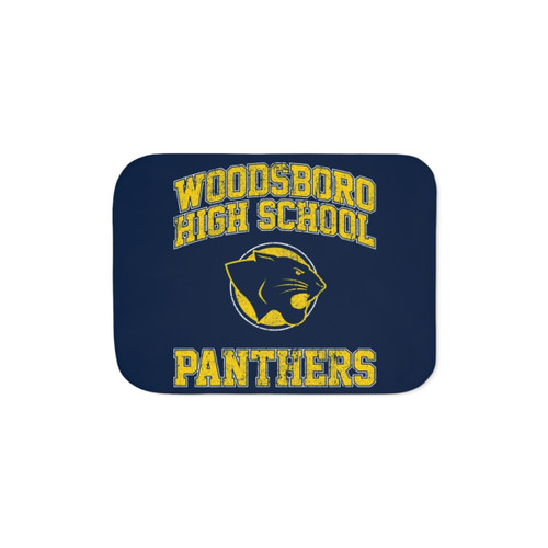 Woodsboro High School Panthers Sherpa Blanket - Scream Movie Merchandise
