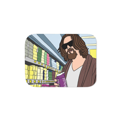 El Duderino Sherpa Blanket featuring The Big Lebowski theme